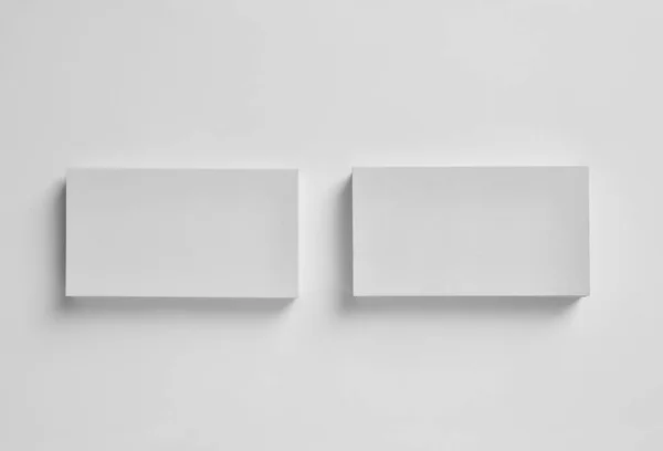 Модели Визитных Карточек Белом Фоне — стоковое фото