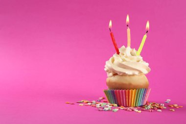 Mumlarla doğum günü kek  