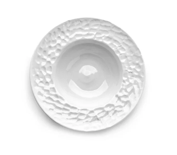 Ozdobné Keramické Desky Bílém Pozadí — Stock fotografie