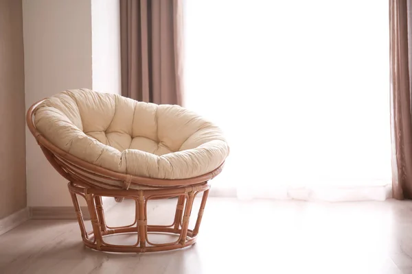 Nappali Elegáns Belső Tér Kényelmes Fotel — Stock Fotó