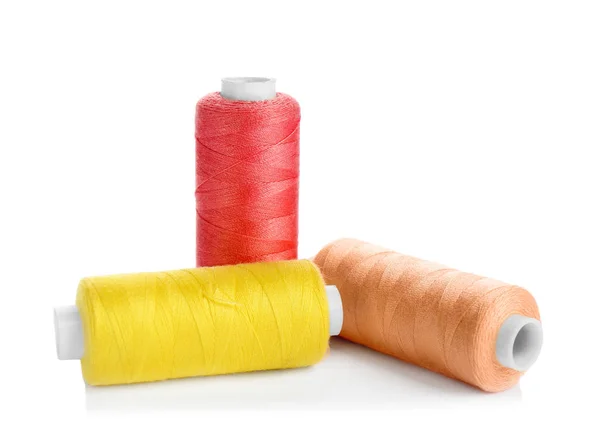 Set Sewing Threads White Background — Stock Photo, Image