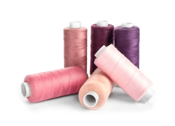 Set Sewing Threads White Background — Stock Photo, Image