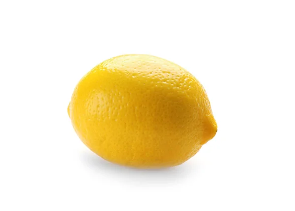 Fresh Ripe Lemon White Background — Stock Photo, Image