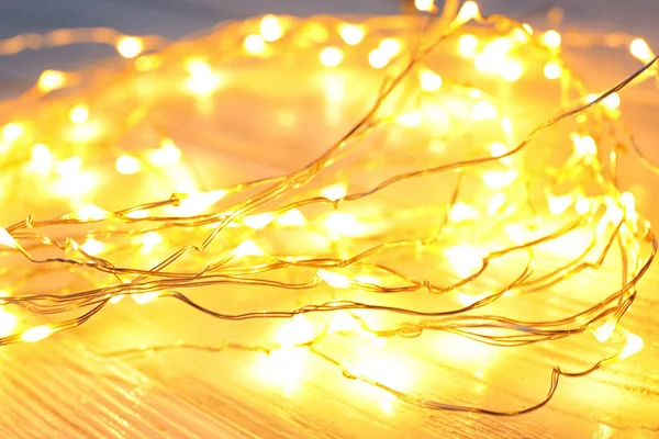 Festive Christmas Lights Closeup — Stock Photo, Image