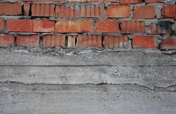 Red Brick Wall Plaster — Stock Photo, Image