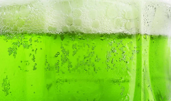 Glass Green Beer Closeup Saint Patrick Day Celebration — Stock Photo, Image