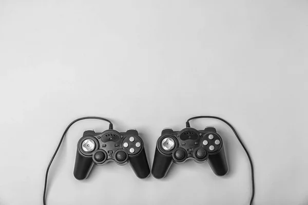 Video Game Controllers Lichte Achtergrond — Stockfoto