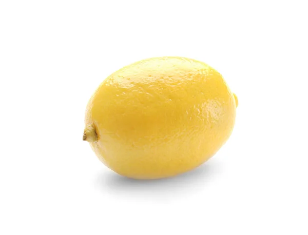 Fresh Ripe Lemon White Background — Stock Photo, Image