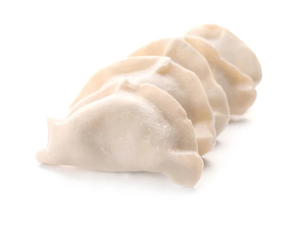 Raw Dumplings Isolated White — Stock Photo, Image