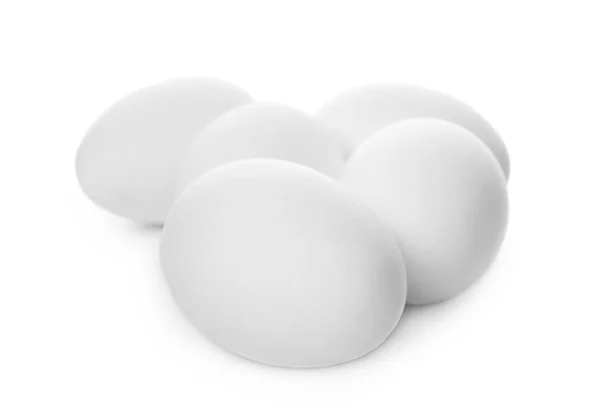 Uova Pollo Isolate Bianco — Foto Stock