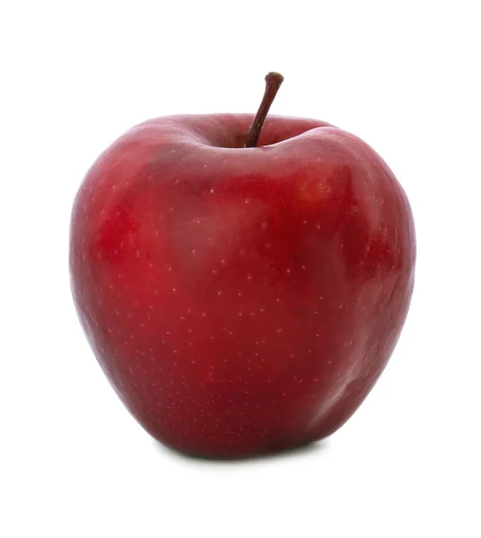 白で隔離される熟した赤リンゴ — ストック写真