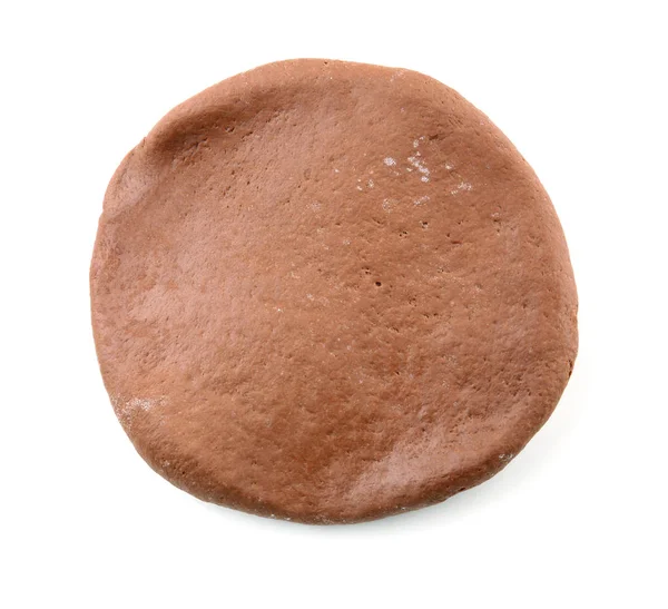 Raw Dough Isolated White — Stock Photo, Image