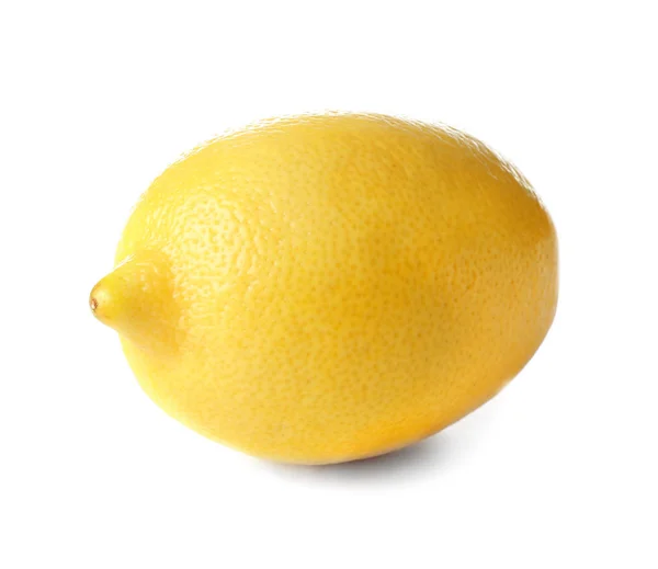 Ripe lemon on white background Royalty Free Stock Images