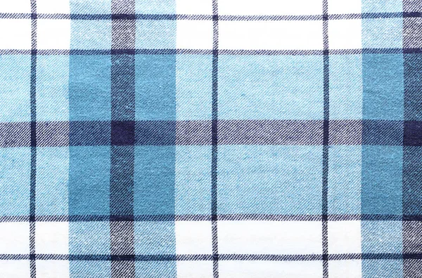 Plaid cotton fabric texture as background, closeup — Stock Photo, Image