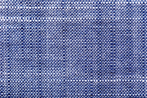 Blue cotton fabric texture as background, closeup — Stock Photo, Image