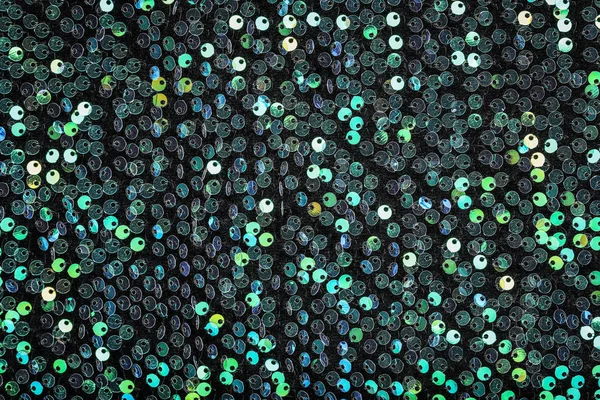 Pailletten stof textuur als achtergrond, close-up — Stockfoto