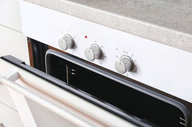 Mutfak modern elektrikli beyaz fırın