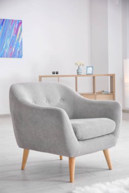 Zarif salon iç rahat koltuk ile