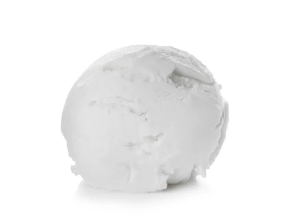 Palla gelato su sfondo bianco — Foto Stock