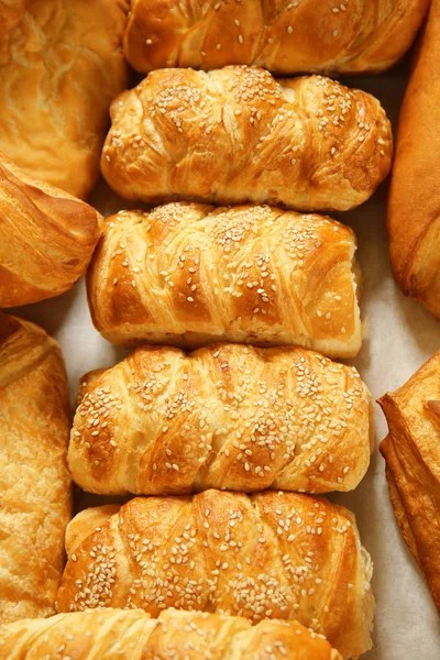 Varietà Pasticcini Appena Sfornati Vista Dall Alto — Foto Stock