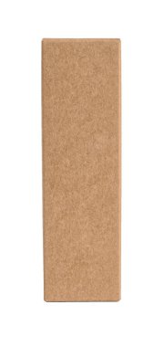 Beyaz zemin üzerine karton kutu. Mockup tasarım için