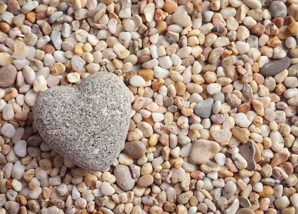 Kamień Kształcie Serca Małe Kamyczki — Zdjęcie stockowe