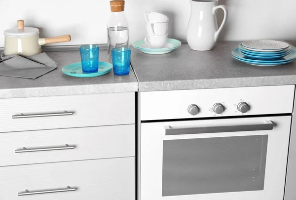 Modern Listrik Putih Oven Dapur — Stok Foto