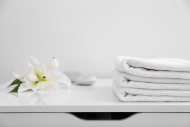 Tablo Tarih temiz havlu yığını