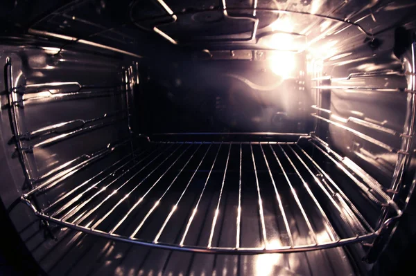 Modern oven kosong, closeup — Stok Foto
