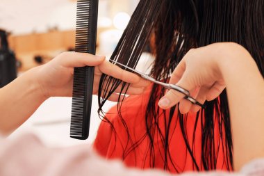 Kuaför müşteri ile çalışma 