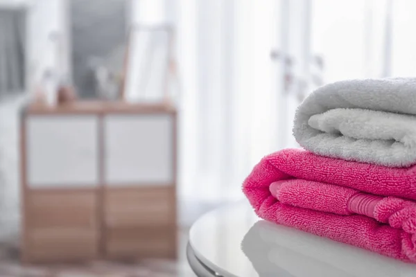 Clean soft towels — Stock Photo, Image