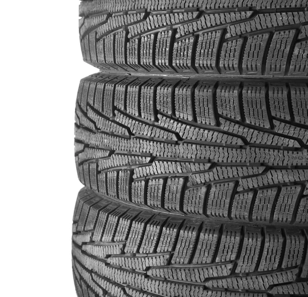 Car Tires White Background — Stock Photo, Image