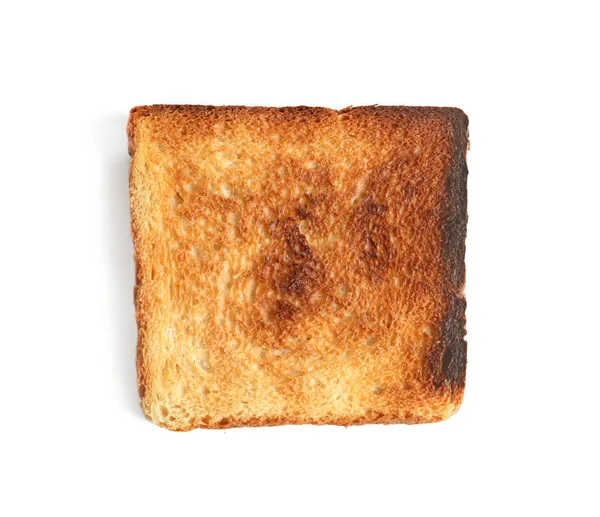 Geroosterd Brood Witte Achtergrond — Stockfoto