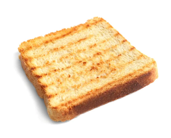 Toastbrot Auf Weißem Hintergrund — Stockfoto