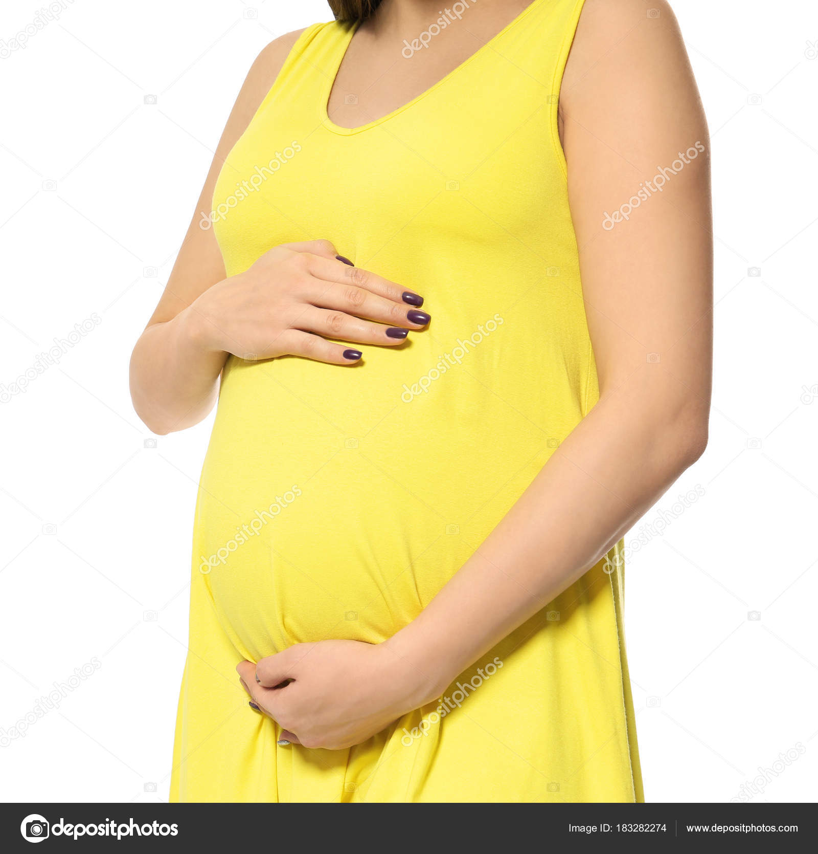 pregnant yellow dress