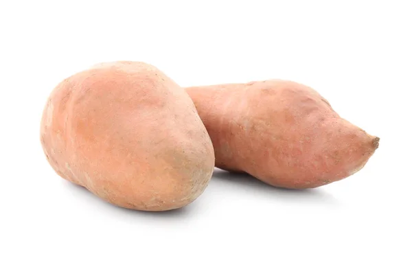 甜土豆, 白色的隔离 — 图库照片