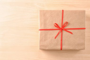 Parsel hediye kutusu ahşap tablo