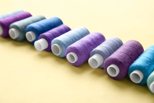 Set Sewing Threads Light Background — Stock Photo, Image