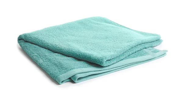Soft Terry Towel Isolated White — Stock Photo, Image