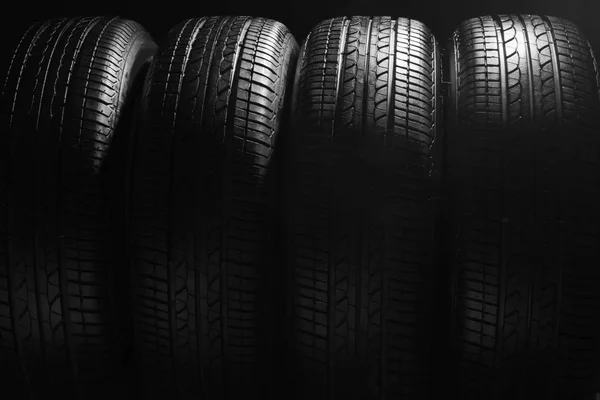 Automobilové pneumatiky, closeup — Stock fotografie