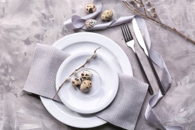 Güzel festival Paskalya Tablo ayarı ile bıldırcın yumurtası