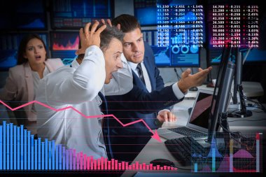 Ofiste çalışan borsa Broker