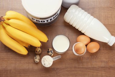 Protein tozu ve Ürünler tablosundaki Kepçe