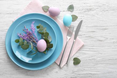 Çiçek ve yumurta ile güzel festival Paskalya Tablo ayarı