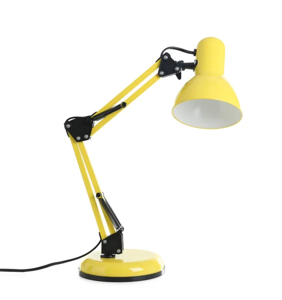 Elektrická stolní lampa na bílém pozadí — Stock fotografie