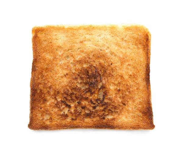 Pane tostato su sfondo bianco — Foto Stock