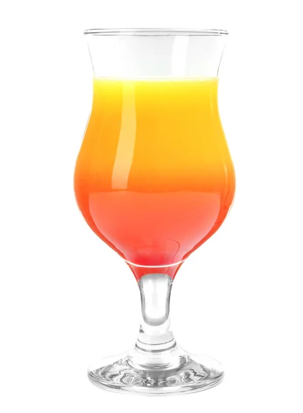 Bicchiere di Sesso sulla Spiaggia cocktail su sfondo bianco — Foto Stock