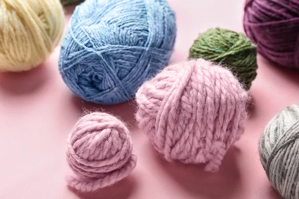 Breien Threads Achtergrond Kleur — Stockfoto