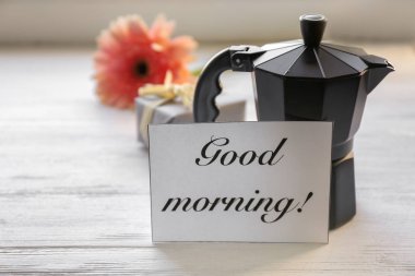 Moka pot kahve kahvaltı ve 