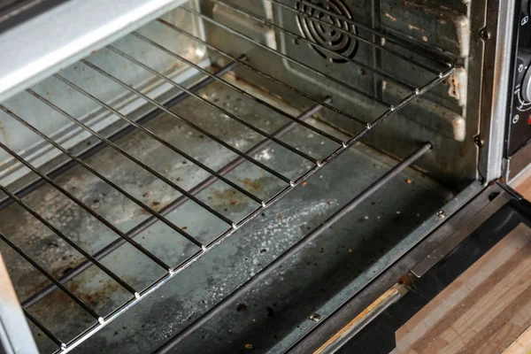 Dirty convection oven, closeup — Stock Photo, Image